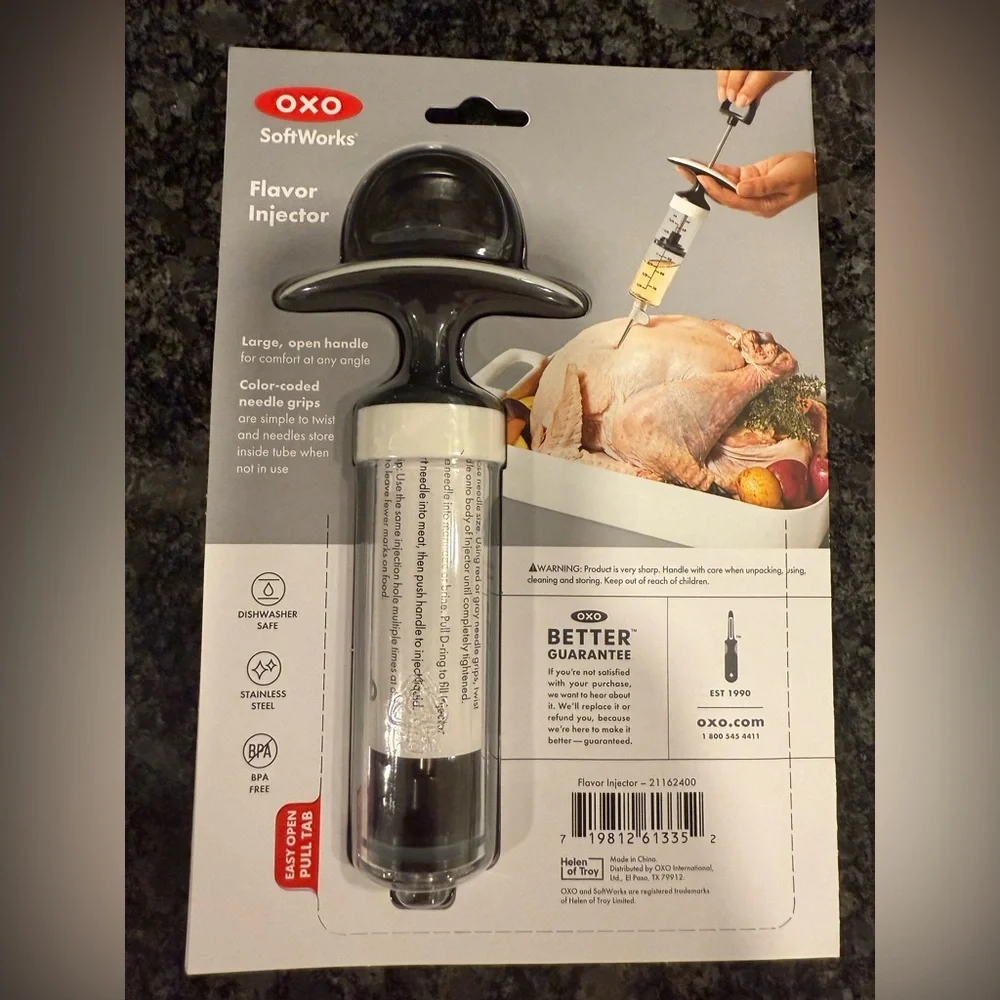 OXO SoftWorks Black and Clear Flavor Injector Thanksgiving Prep